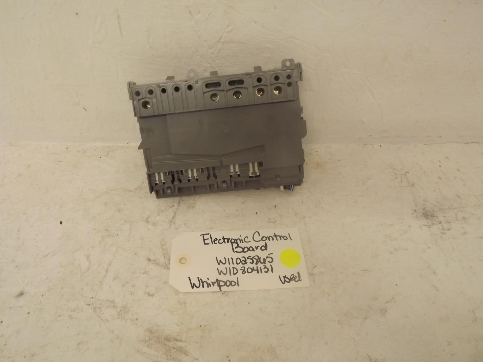 Whirlpool Dishwasher W11025865 W10804131 Electronic Control Board Used Whirlpool Dishwasher W11025865 W10804131 Electronic Control Board Used